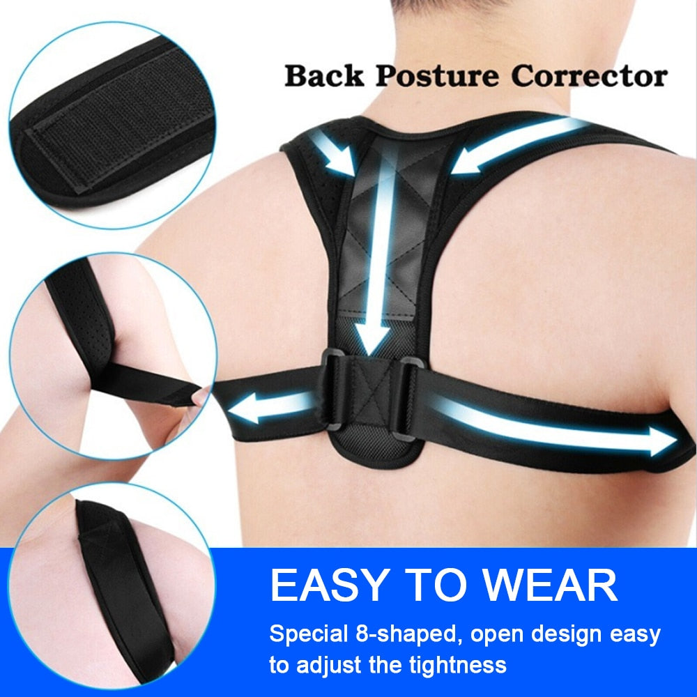 Adjustable Back Brace Support Posture Unisex